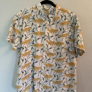 J Crew Short Sleeve Button Down Shirt